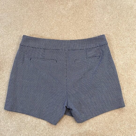 Banana Republic Factory Blue & White Check Shorts - Size 6 - Picture 2 of 10